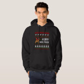Merry Woofmas Puppies met kerstmis Hoodie (Voorkant volledig)