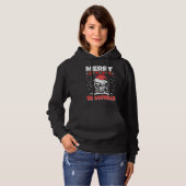 Merry Woofmas Rottweiler Kerstmis Hoodie (Voorkant volledig)