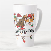 Merry Woofmas Typography Coffee Mok (Rechterhoek)