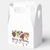 Merry Woofmas Typography Favor Box Bedankdoosjes (Geopend)
