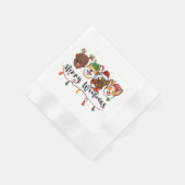 Merry Woofmas Typography Paper Napkin Servet (Hoek)