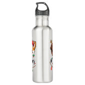 Merry Woofmas Typography Water Bottle Waterfles (Achterkant)