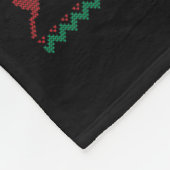 Merry Woofmas Ugly Sweater Black Lab Labrador Chri Fleece Deken (Hoek)