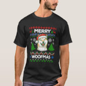 Merry Woofmas Ugly Sweater Kerstmis Shiba Inu Lov T-shirt (Voorkant)