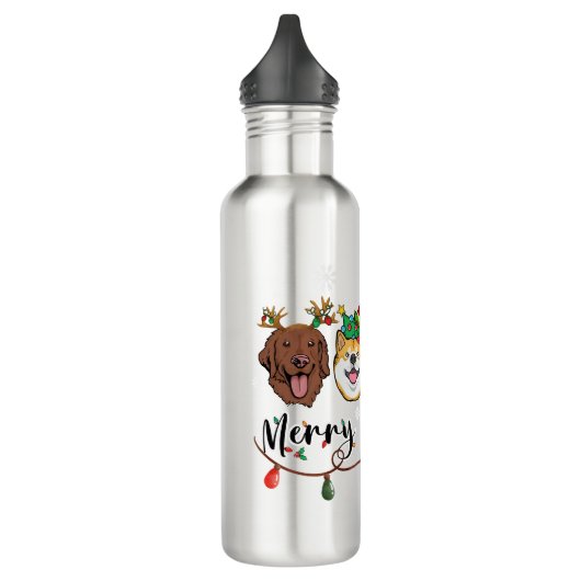Merry Woofmas Waterfles Waterfles (Links)
