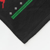 Merry Woofmas Yellow Labrador Christmas Ugly Sweat Fleece Deken (Hoek)