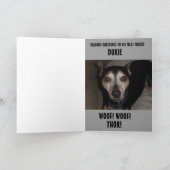 MERRY WOOFY CHRISTMAS FEESTDAGEN KAART (Binnen)