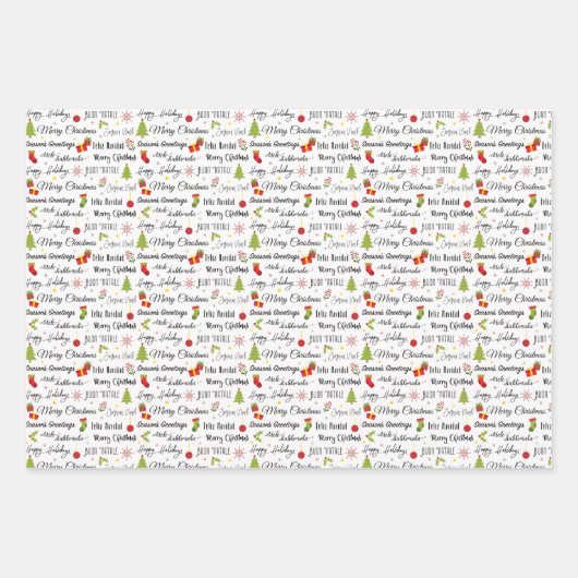 Merry Wrapping Sheets Inpakpapier Vel (Voorkant)