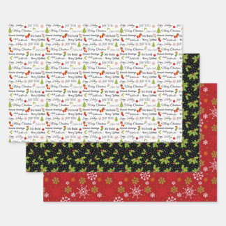 Merry Wrapping Sheets Inpakpapier Vel