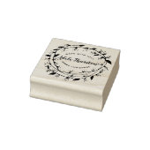 Merry Wreath | Met liefde gemaakt | Gepersonalisee Rubberstempel (Stempel)