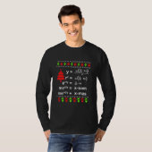 Merry X Mas Equation Wiskunde Leraar Oogst T-shirt (Voorkant volledig)