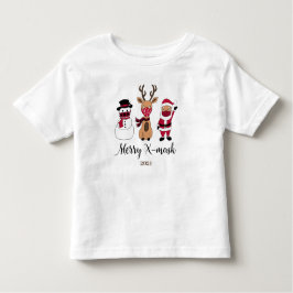 Merry X-Mask Funny Buffalo Pset Santa Kinder Shirts