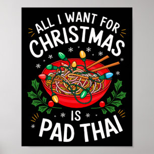 Merry Xmas Alles wat ik wil voor Christmas Pad Tha Poster