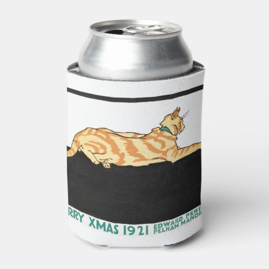 Merry Xmas and Cat van Edward Penfield. Blikjeskoeler (Blikje Voorkant)