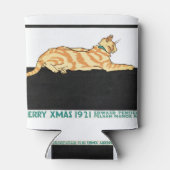 Merry Xmas and Cat van Edward Penfield. Blikjeskoeler (Achterkant)