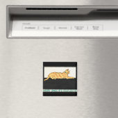 Merry Xmas and Cat van Edward Penfield. Magneet (Insitu (Vaatwasser))