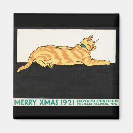 Merry Xmas and Cat van Edward Penfield. Magneet