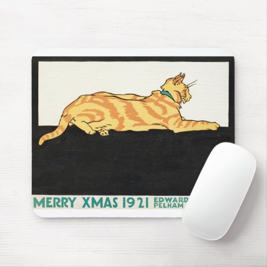 Merry Xmas and Cat van Edward Penfield. Muismat (Met muis)