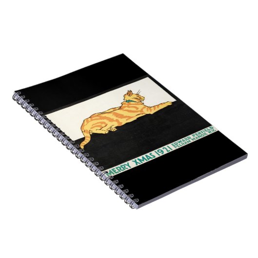 Merry Xmas and Cat van Edward Penfield. Notitieboek (Rechterzijde)