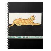 Merry Xmas and Cat van Edward Penfield. Notitieboek (Voorkant)
