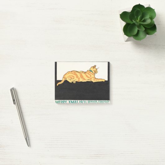 Merry Xmas and Cat van Edward Penfield. Post-it® Notes (Kantoor)