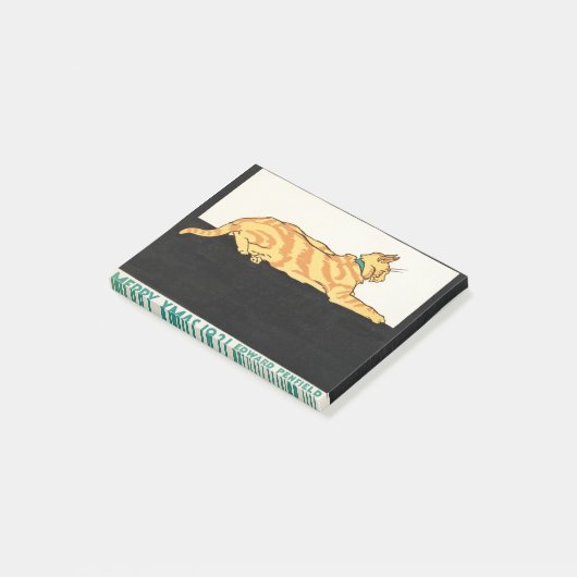 Merry Xmas and Cat van Edward Penfield. Post-it® Notes (Schuin)