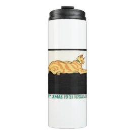 Merry Xmas and Cat van Edward Penfield. Thermosbeker