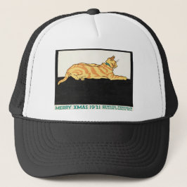 Merry Xmas and Cat van Edward Penfield. Trucker Pet