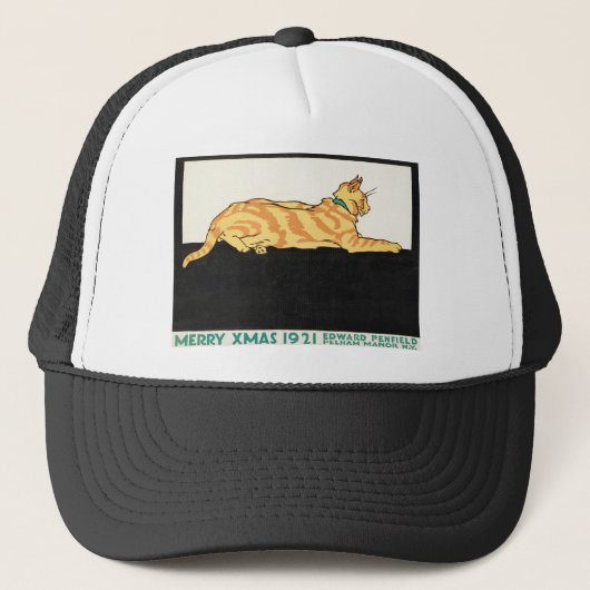 Merry Xmas and Cat van Edward Penfield. Trucker Pet (Voorkant)