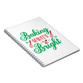 Merry Xmas Baking Spirits Bright Notitieboek (Rechterzijde)