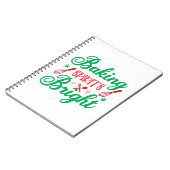Merry Xmas Baking Spirits Bright Notitieboek (Linkerzijde)