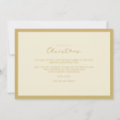 Merry Xmas Calligraphy Transparency Overlay Photo  Kaart (Achterkant)