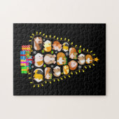 Merry Xmas cavia's met kerstboomverlichting Legpuzzel (Horizontaal)