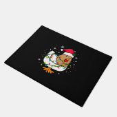 Merry Xmas Chicken Kerstmis Light Deurmat (Schuin)