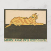 Merry Xmas Christmas Cat Briefkaart (Voorkant)