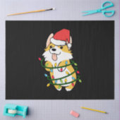 Merry Xmas Corgi Kerstmis Light Tissuepapier (Craft)