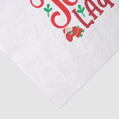 Merry Xmas Crazy Jesus Lady Tissuepapier (Detail)