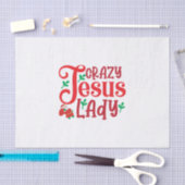 Merry Xmas Crazy Jesus Lady Tissuepapier (Craft)