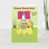 Merry Xmas Dad Feestdagen Kaart (Voorkant)