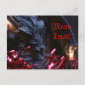 Merry Xmas Dragon Feestdagenkaart (Voorkant)