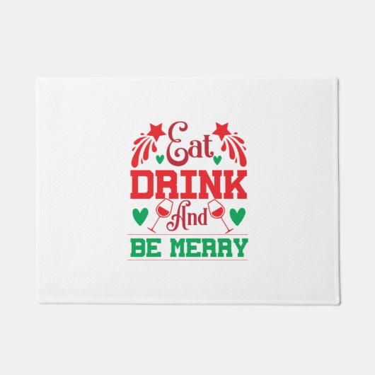 Merry Xmas eet Drink en zijn Merry Deurmat (Voorkant)