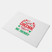 Merry Xmas eet Drink en zijn Merry Deurmat (Schuin)