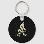 Merry Xmas Funny Bigfoot Santa Squatch Christmas T Sleutelhanger (Voorkant)