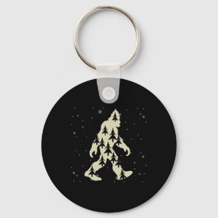 Merry Xmas Funny Bigfoot Santa Squatch Christmas T Sleutelhanger