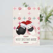 Merry Xmas HABIBI de heer Mrs Egg Card Kaart (Staand voorkant)
