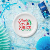 Merry Xmas Happy Jingle Juice Papieren Bordje (Feest)