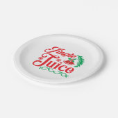 Merry Xmas Happy Jingle Juice Papieren Bordje (Gekanteld)