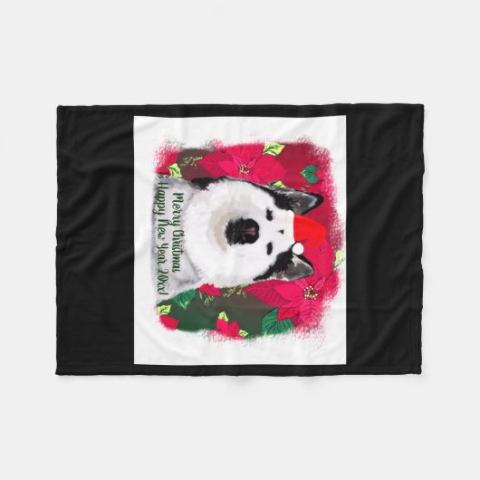 Merry Xmas Happy New Year Baby  Fleece Deken (Voorkant (Horizontaal))