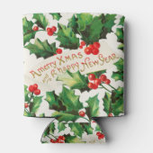 Merry Xmas & Happy New Year Holly Blikjeskoeler (Achterkant)