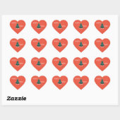 Merry Xmas Heart Hart Sticker (Vel)